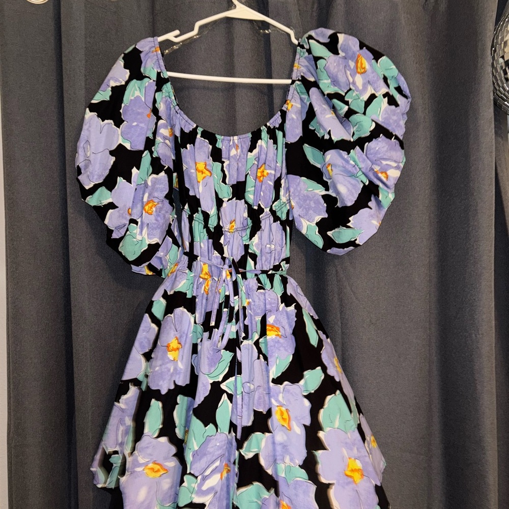 Floral Puff Sleeve Dress